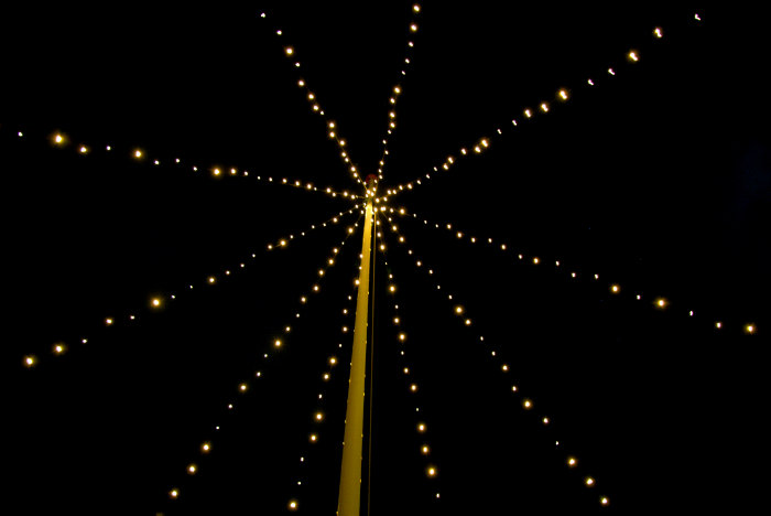 Ljusslinga Flaggstång 400 LED Stemning